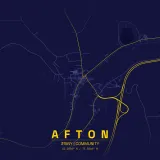 Map of Afton