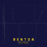 Map of Benton