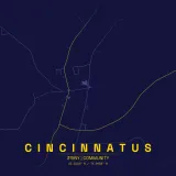 Map of Cincinnatus