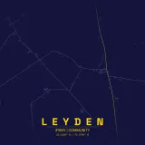 Map of Leyden