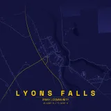 Map of Lyons Falls
