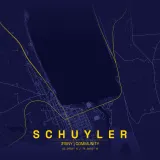 Map of Schuyler